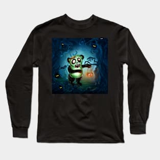 Zombie Panda Halloween Long Sleeve T-Shirt